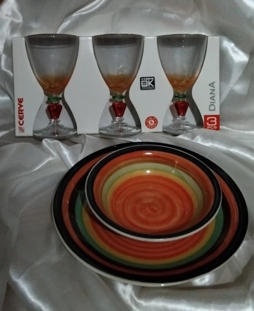 Assiettes et verres
