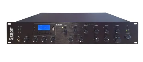 Ampli préamplificateurs 6 Zones avec sources audio Tuner, USB et Bluetooth 