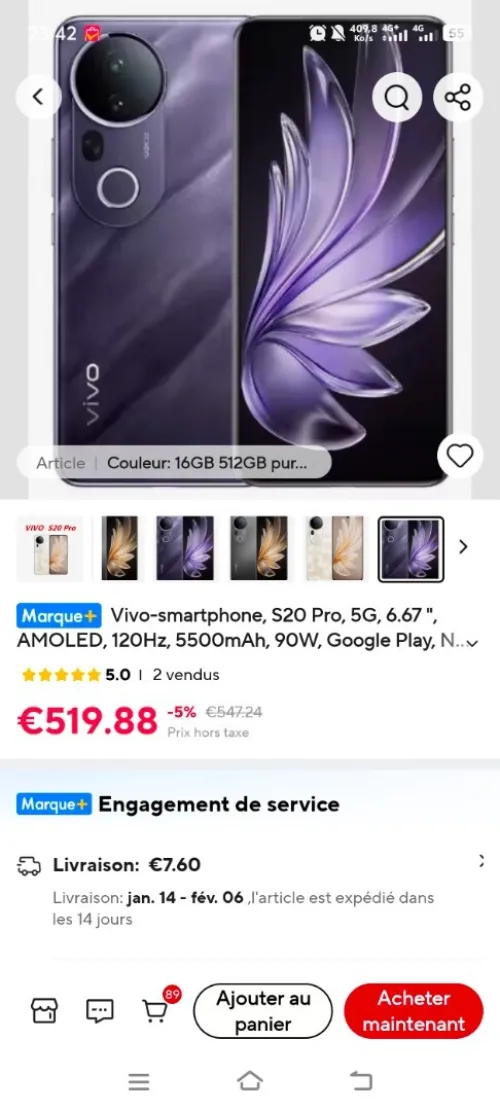 Vivo Vivo s20 pro