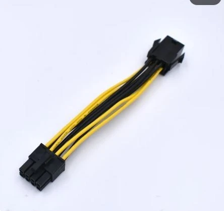 cable 6 pin pci-e vers cpu 8pin  