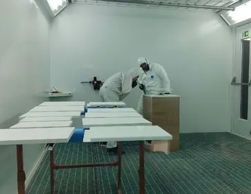 Cabine de peinture pour bois vernissage et séchage peinture meuble