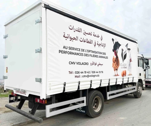 fabrication de plateaux à bâche coulissante (maraichers) sur camion (TIRSAM, RENAULT, JMC, JAC...)