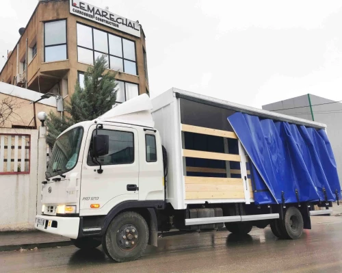 fabrication de plateaux à bâche coulissante (maraichers) sur camion (TIRSAM, RENAULT, JMC, JAC...)