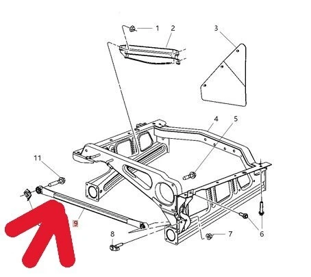 BRAS BARRE SUSPENSION AR JEEP GRAND CHEROKEE 3 ESSIEU AR BERCEAU