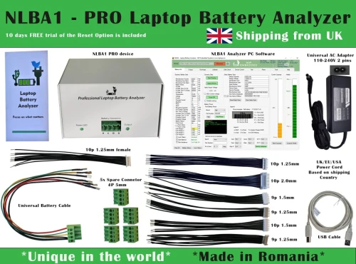 NLBA Laptop Battery Analyzer + Unite Central.