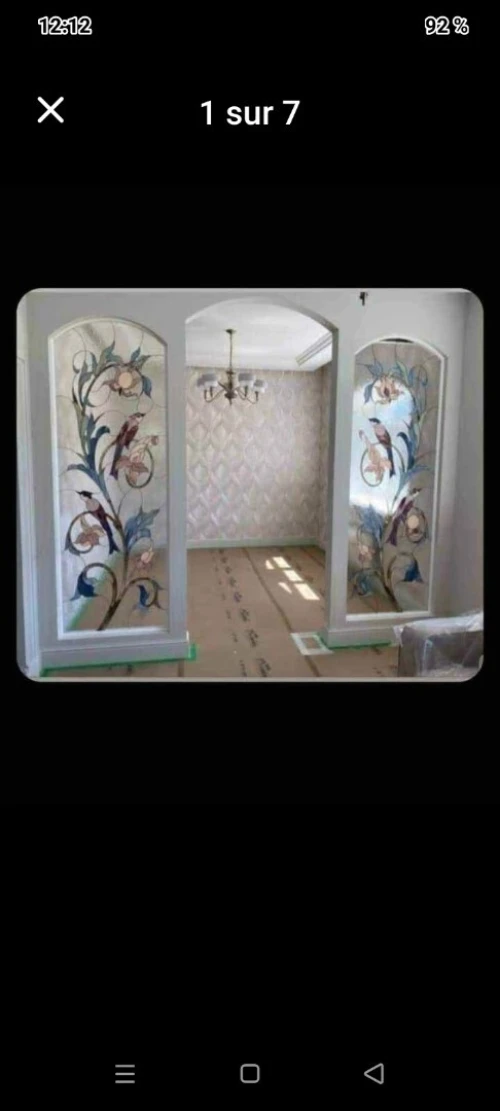 Décoration sur verre