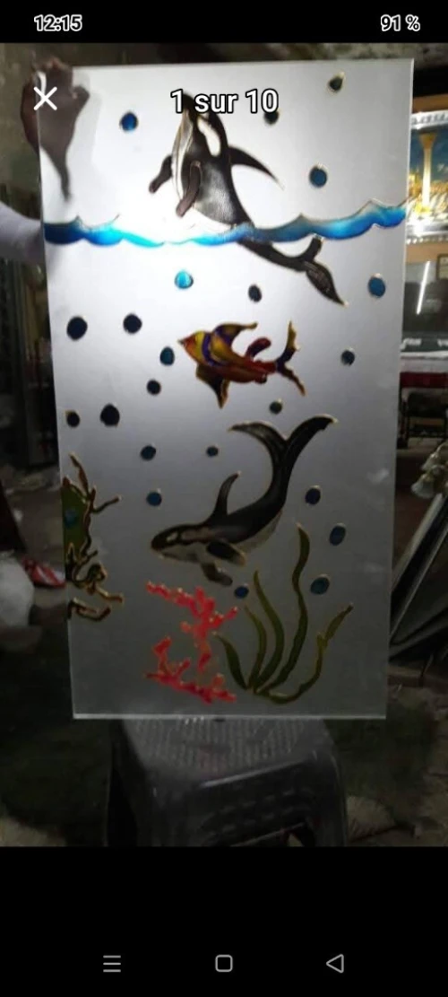 Décoration sur verre