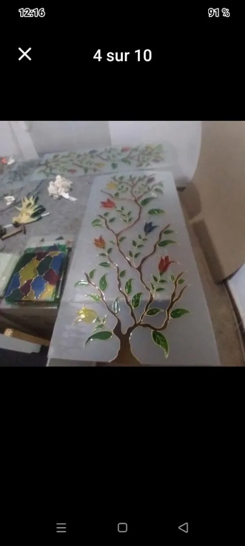 Décoration sur verre
