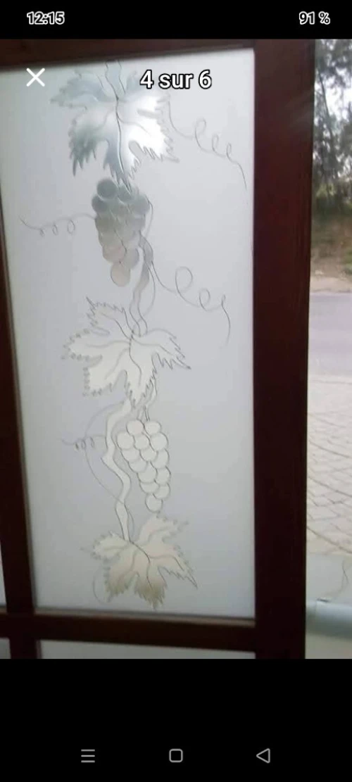 Décoration sur verre