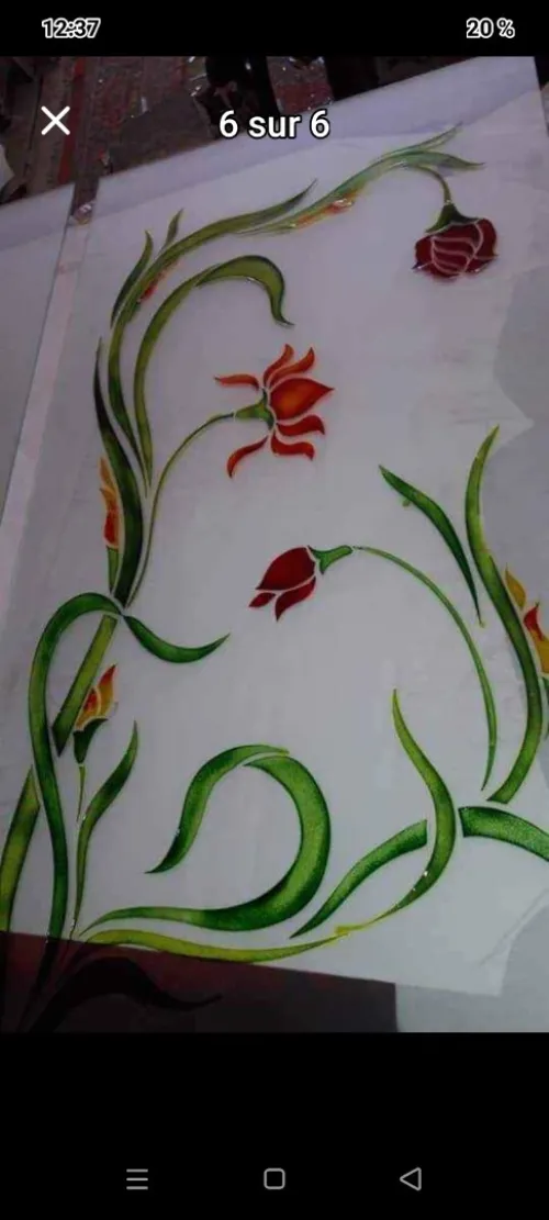 رسم على زجاج