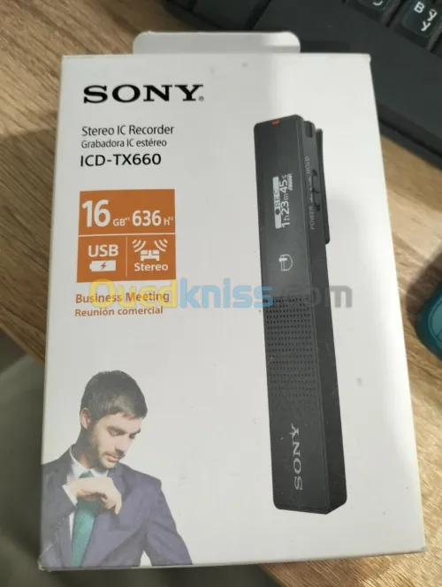SONY ICD-TX660 - Enregistreur vocal numérique - 16GB - Avec Batterie -