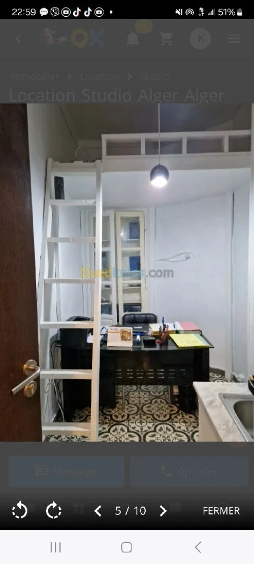 Location Appartement Studio Alger Alger centre