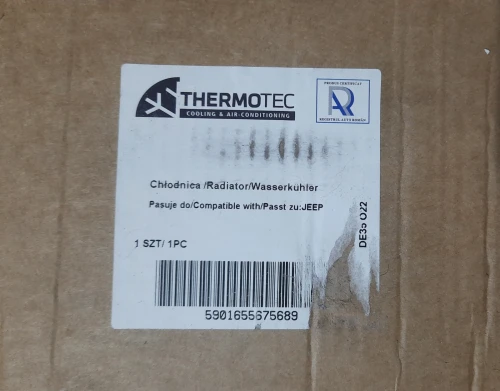 Radiateur refroidissement moteur pour JEEP Wrangler III, Grand Cherokee IV, Gladiator