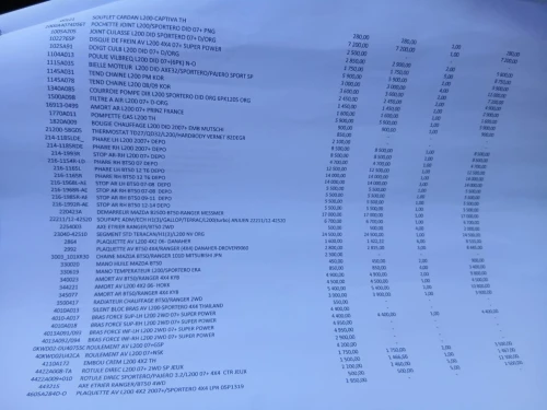 LOT DE PIÈCES DÉTACHÉE