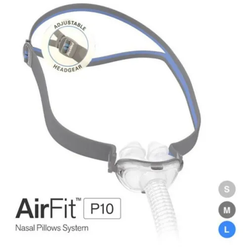 Masque Resmed P10 Masque Narinaire Nasal pour CPAP PPC Apnée du Sommeil disponible masquesVNI