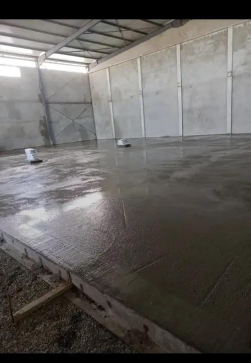 Chape sol la plate forme lissage de Béton Tallouchage Hélicoptère