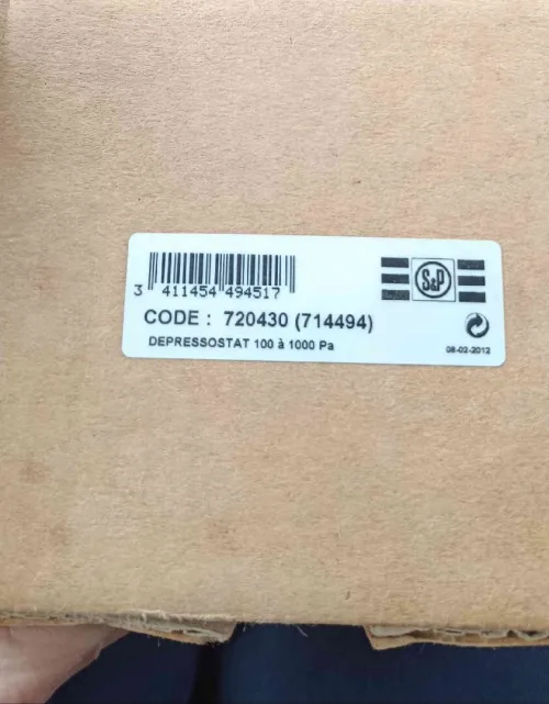 Pressostat d'air 0-10v différentiel siemens