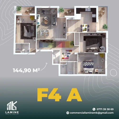 Vente Appartement F4 Oran Bir el djir