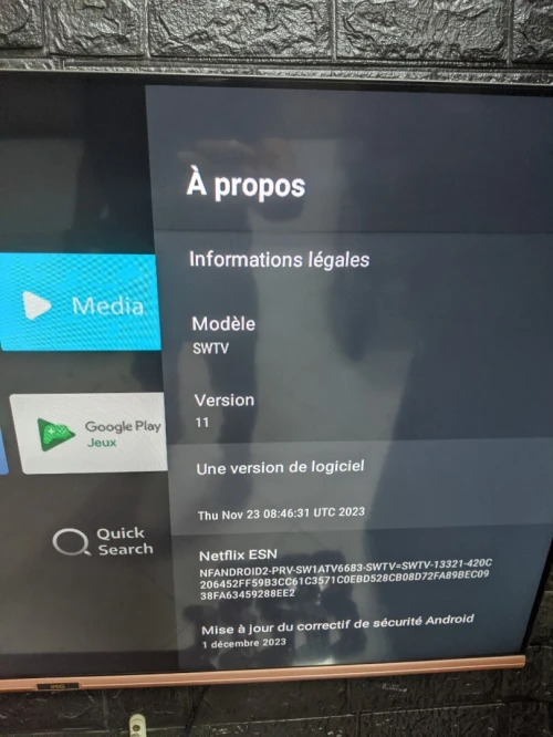 Tv iris 43 pouces Android 11