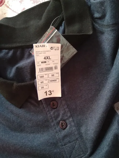 Polo  homme grande taille 