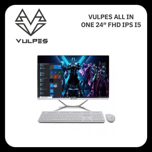 Micro ordinateur all in one Vulpes ( ram 512go ssd. 24") white