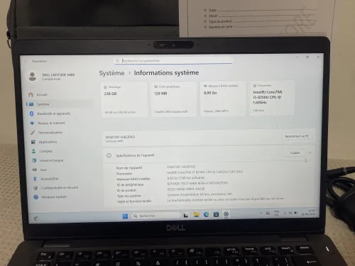 Dell Latitude  5400 i5/8