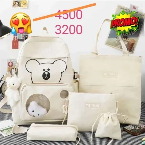 Cartable 5 en 1 sac à dos 