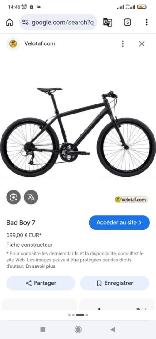Vélo CANNONDALE BAD BOY