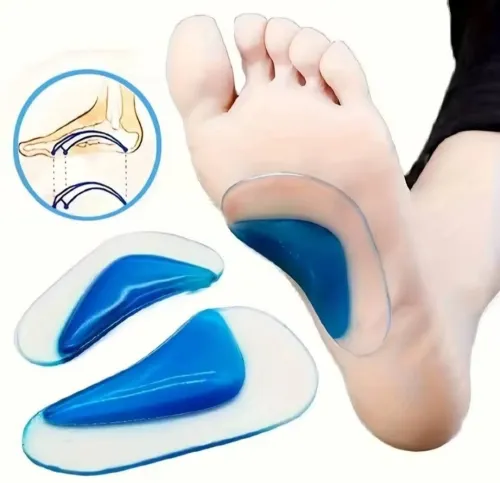 Semelle pied plat en silicone adaptable enfant et adulte