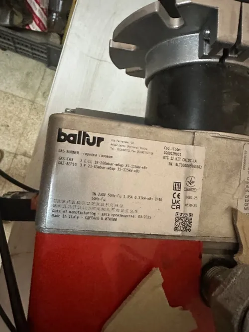 Brûler baltur à gaz  120 kcal BTG 12