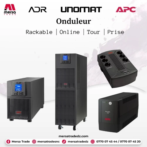 Onduleurs APC, ADR, Unomat - Rackable, Online, Tour, Prise (500VA ~ 2KVA)