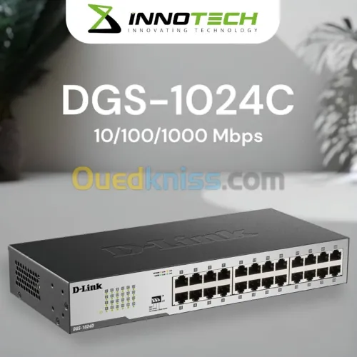 SWITCH RESEAU INFORMATIQUE 24 Port Marque D-LINK