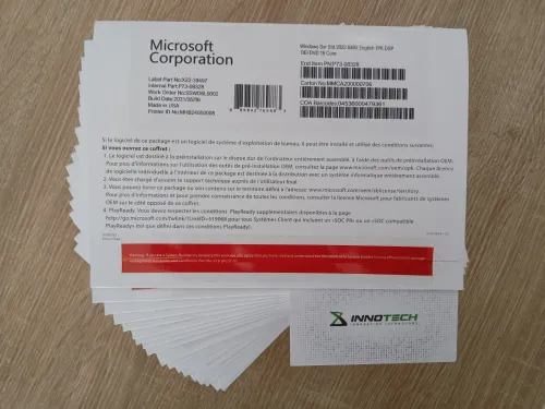 LICENCE MICROSOFT WINDOWS SERVER 2022 STANDARD / DATA CENTER COFFRET