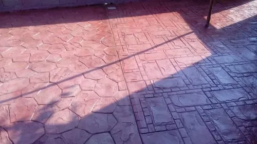 Béton imprimé
