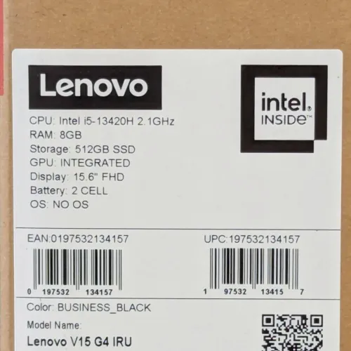 LENOVO V15 G4 / i5 13420H / 8GB / 512GB / 15.6 FHD