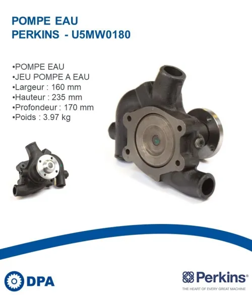 Pièces Perkins D'origine-Pompe à eau
