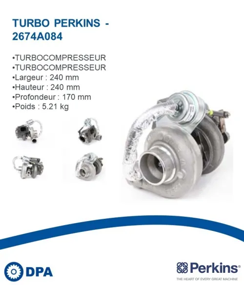 Pièces Perkins D'origine- Turbo