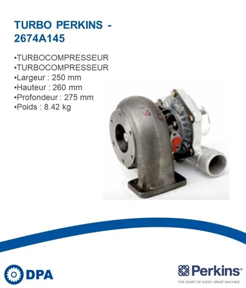 Pièces Perkins D'origine- Turbo