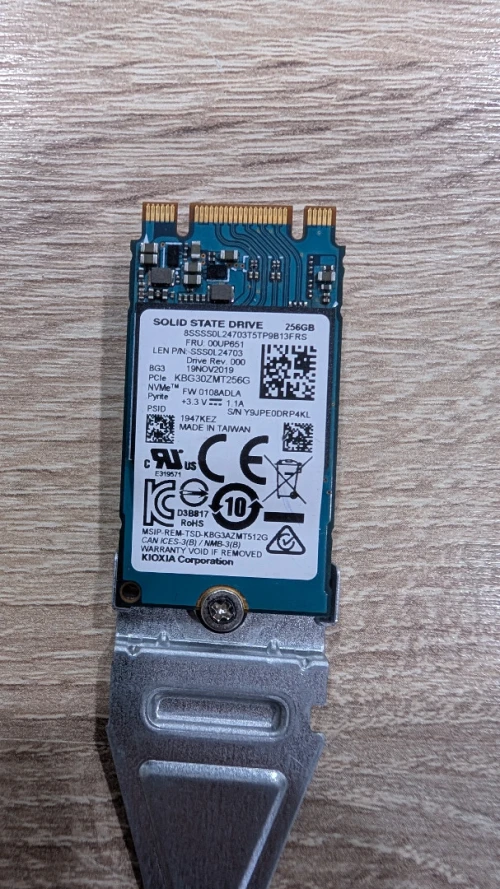 SSD nvme 256gb