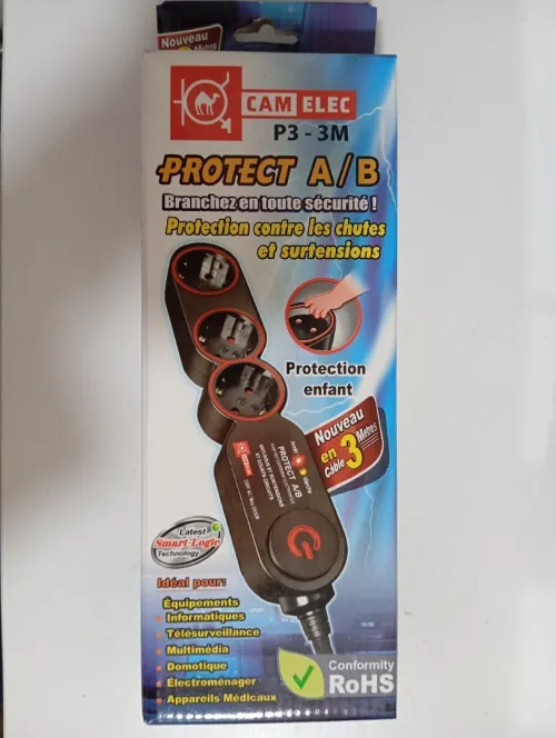 MULTIPRISE AVEC PROTECTION 3M 03 Prises CAMELEC