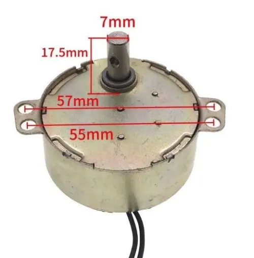 Moteur pour ventilateur 220V 2.5/3r/min couveuse