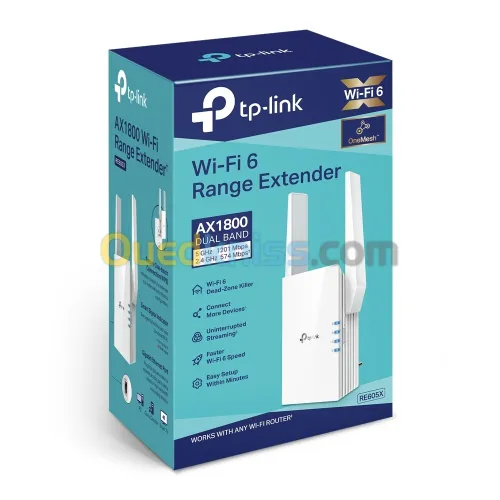 Répéteur WiFi 6 AX1800 RE605X TP-LINK