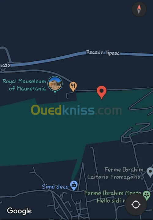 Vente Terrain Tipaza Sidi rached