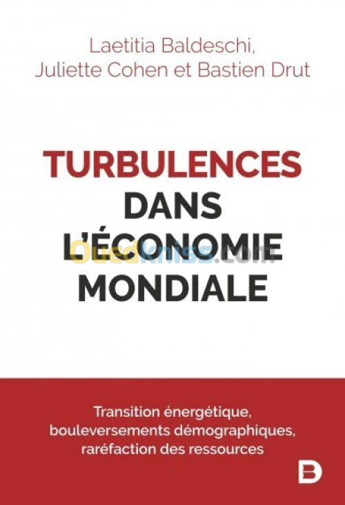 Turbulences dans l'économie mondiale Transition énergétique, bouleversements démographiques, raréfaction des ressources