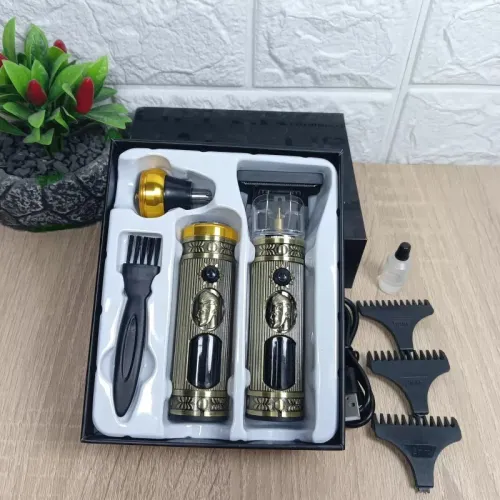 Ensemble  de rasoir électrique pour hommes, tondeuse pour barbe et nez, chargeur USB, avec écran LCD