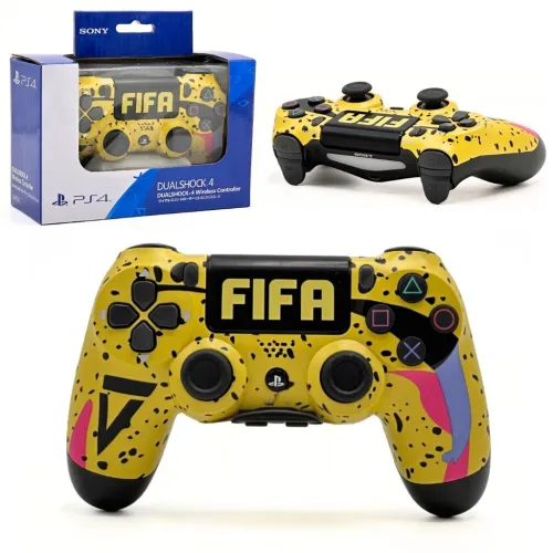 SONY DualShock Manette PS4 Sans Fil, Batterie Rechargeable (High Copy) Limited Edition FIFA