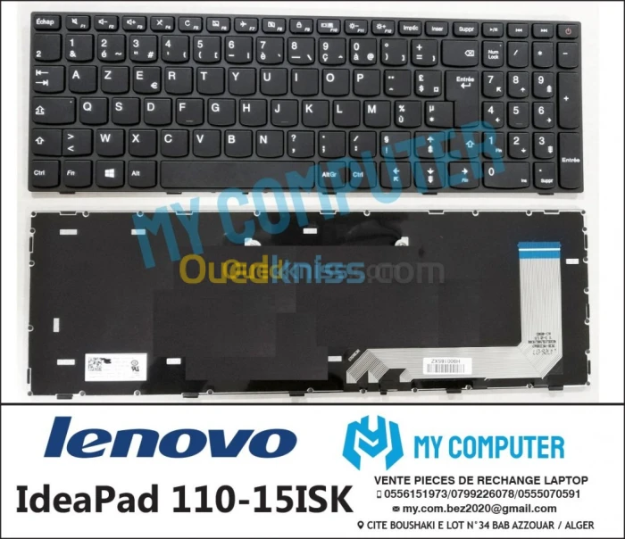 CLAVIER POUR TOUT TYPE DE PC PORTABLE