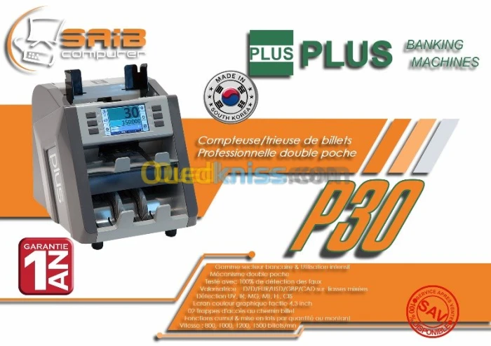 Compteuse ,Detecteur, De Billets P30