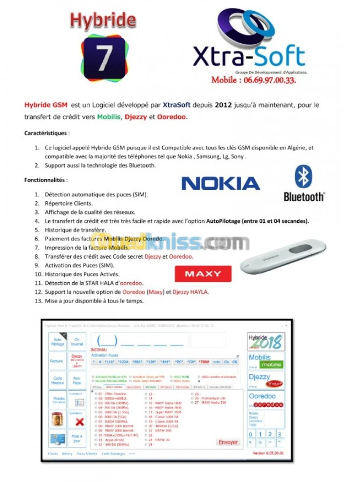Logiciel de transfert de credit .flexy