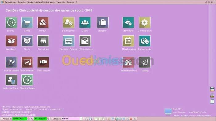 LOGICIEL DE GESTION DES CLUBS DE SPORT